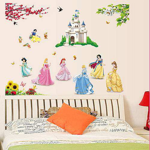 1-Set-33-43-Inch-Princesses-Wall-Stickers-For-Kids-Room-Snow-White-Decals-Art-Wall