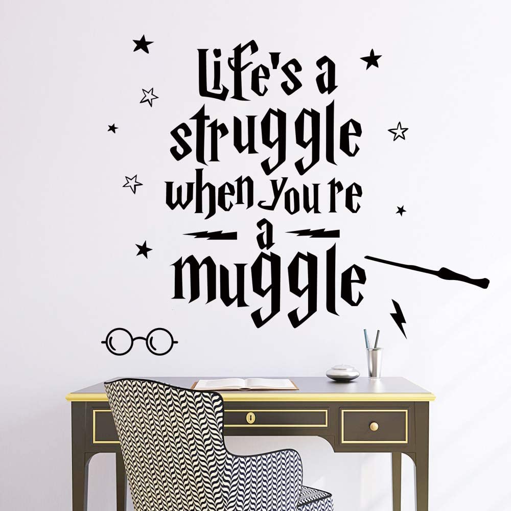 Life's a Struggle Harry Potter Quote Wall Sticker - Walling Shop