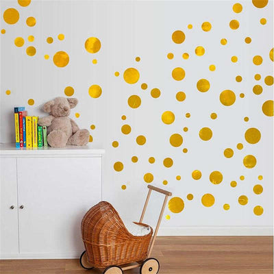 Gold Dots Wall Art
