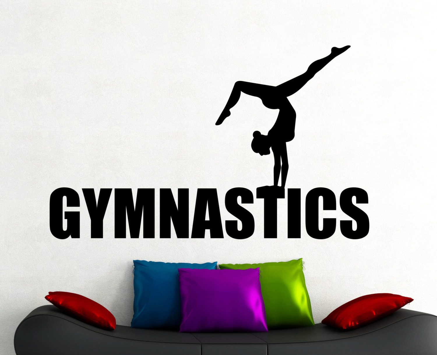 Gym Wall Decals Sticker Gym Wall Art Gymnastic Wall Decals Walldecalsie 8490