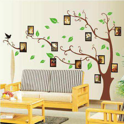 PVC-Removable-Brown-Photo-Frame-Tree-Wall-Sticker-Vinyl-Wall-Sticker-For-Your