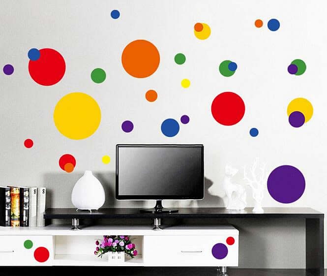 Polka Dots Wall Stickers Decals