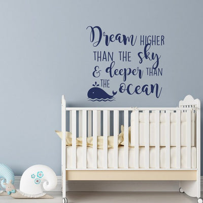 dream higher then the sky wall decals