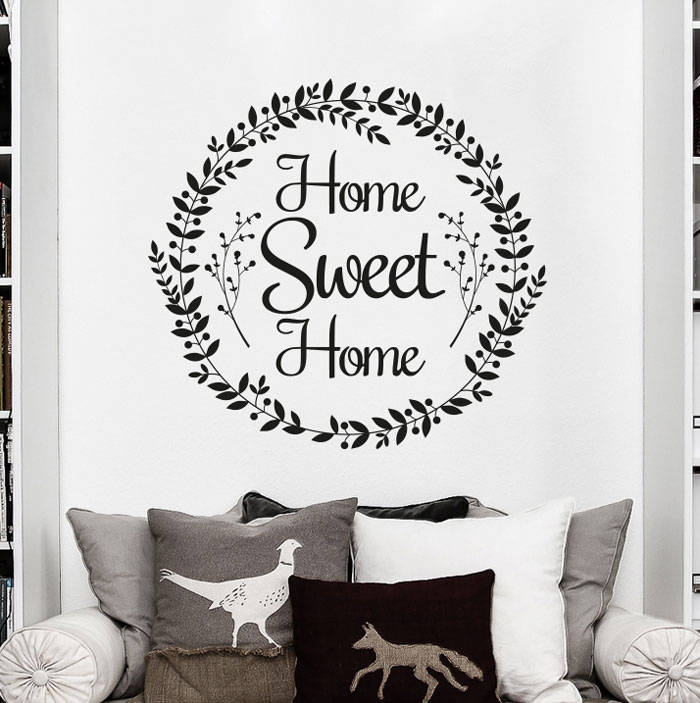 Home Sweet Home wall decor  wall decals and stickers –