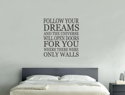 Follow you Dreams wall stickers