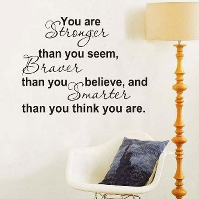 you are stronger then you seem wall quote