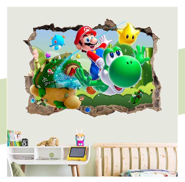 3D Super Mario Wall Decals Stickers