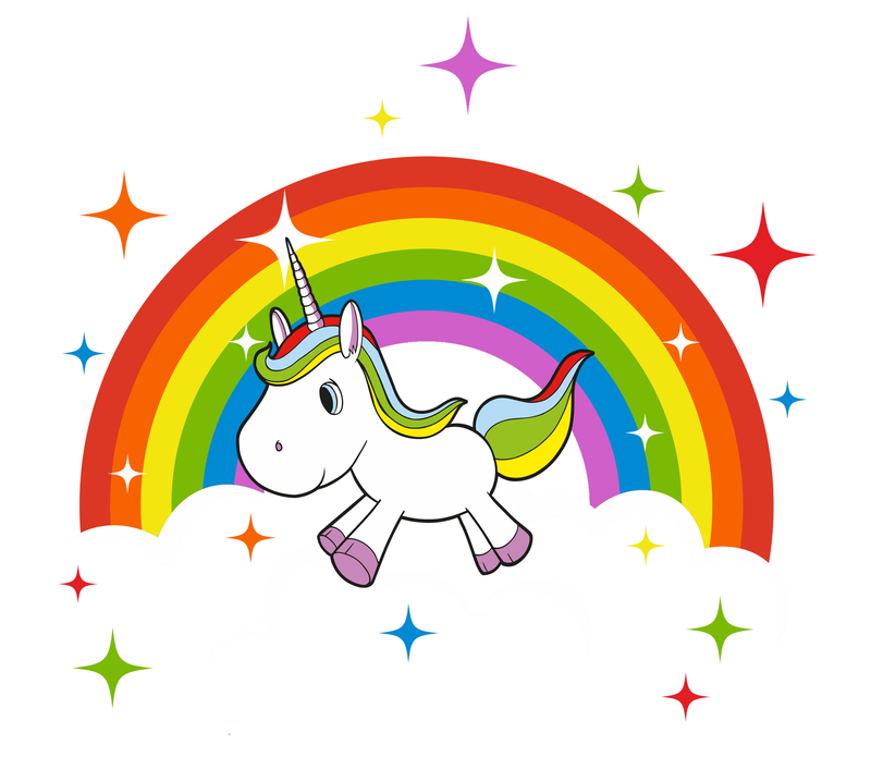 Rainbow Unicorn Wall Stickers