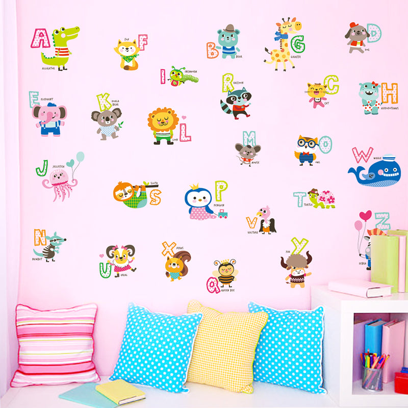 Alphabets wall stickers