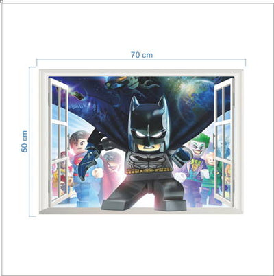 3d Lego Batman Wall Sticker