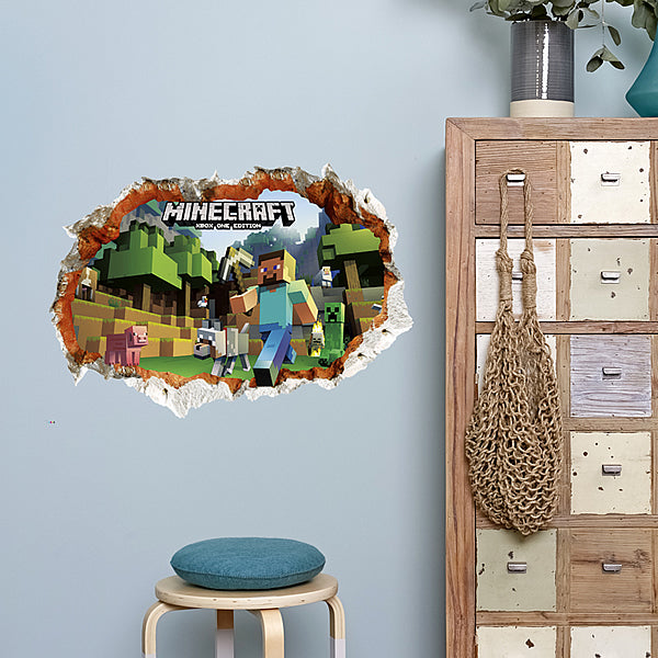 3D Minecraft Wall Stickers – Walldecals.ie