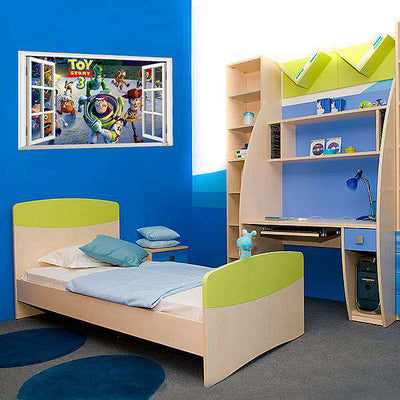 3D Window Scenery-Toy Story 3 Wall Decal Sticker Mural