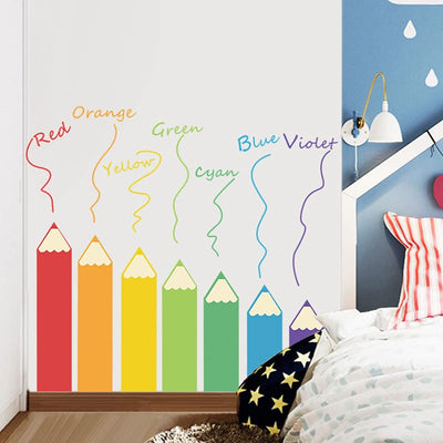 Colorful Pencils Wall Stickers