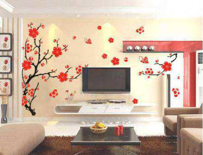 Modern Blossom Flower Wall Decal 