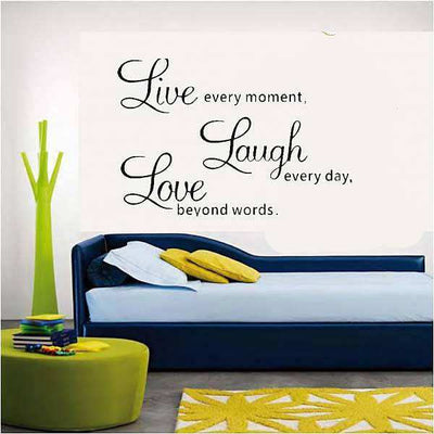 Love Live laugh Wall Quote  