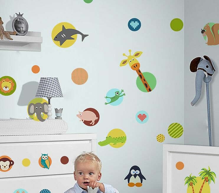 Animals Wall Stickers Decals For Kids