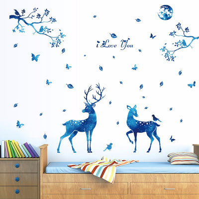 Deer Silhouette Wall Decal Stickers