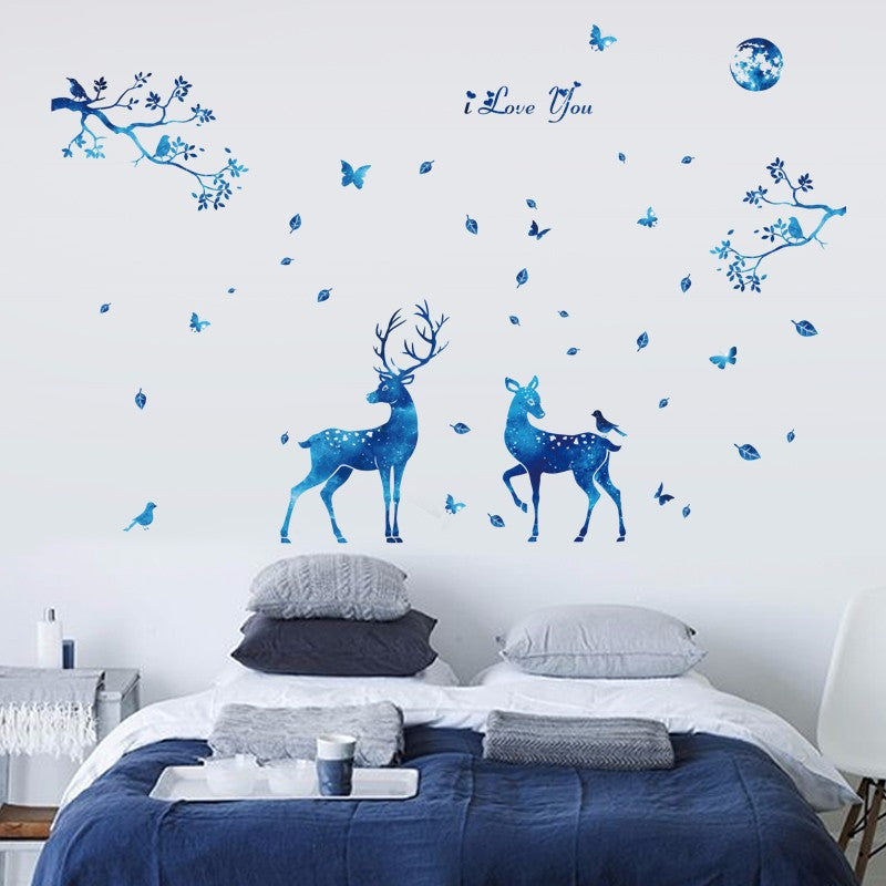 Beautiful Deer Forest Wall Stickers