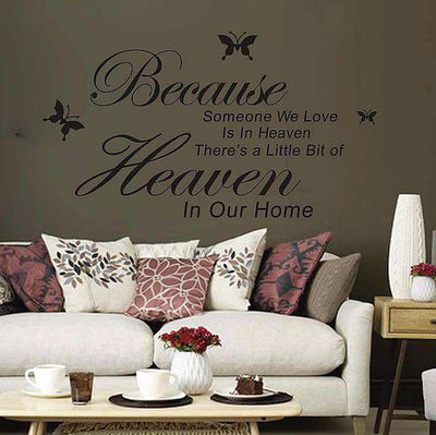 Because someone in heaven quotes wall stickers