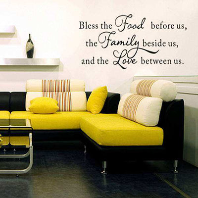 Bless this food vinyl decals art home decor