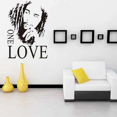 Bob Marley One Love Art Wall Sticker Mural Decal Home Decor