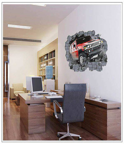Breaktrough Car Wall Decals Wall Stickers Home Decor