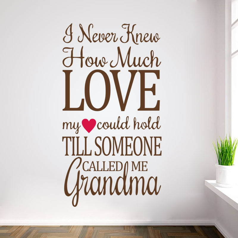 I never knew how much love Quote wall decals