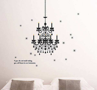 Chandelier Home Decor Wallpaper Wall decals Wall Stickers
