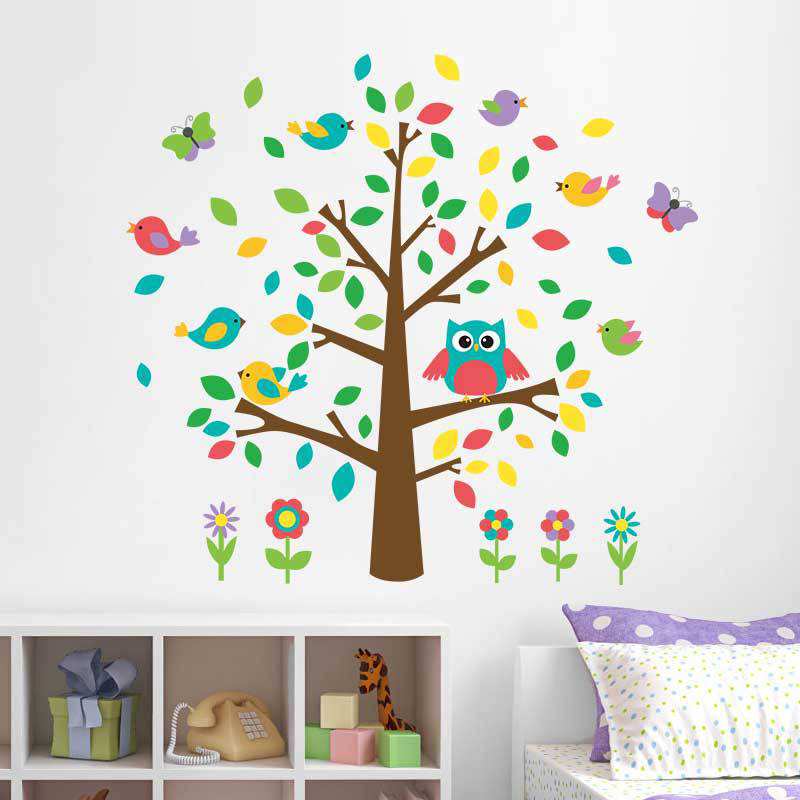 Colorful wall decals stickers