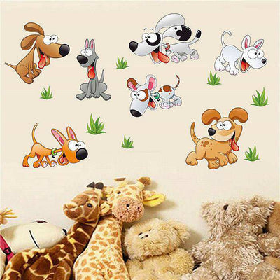 Dogs wall stickers art decals