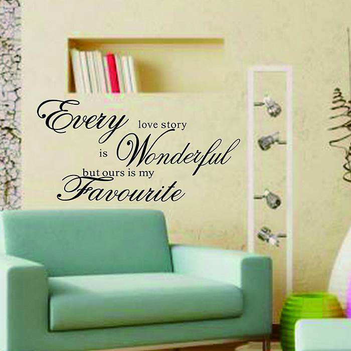 Every Love Story Is Beautiful Quotes Wall Stickers Wall Decals Walldecalsie