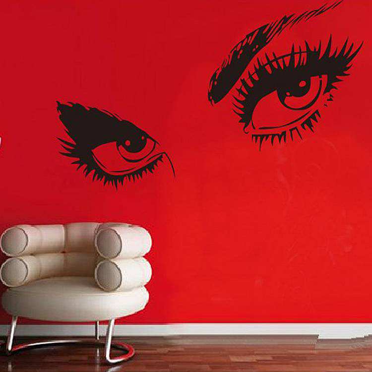 Eyes wall stickers decals