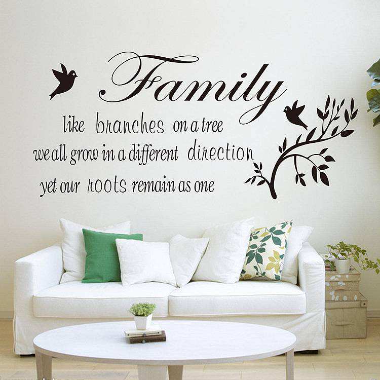 Family tree branches wall quotes decal stickers
