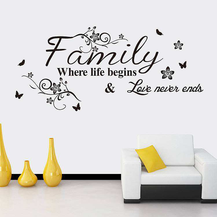 Family wall stickers quotes
