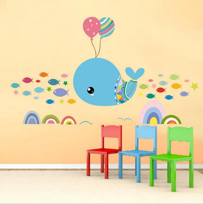 Fish Balloon Stickers For Kids