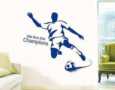 Football wall sticker we are the champion