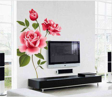 Free-Shipping-XY-8009-50-by-70cm-Popular-Special-Flowers-Removable-Wall-Decoration-Sticker-Decor-Wall