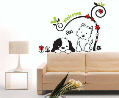 Free-shipping-Decorative-PVC-wall-stickers-Fashion-DIY-Dog-wallpaper-3pcs-lot-HL926