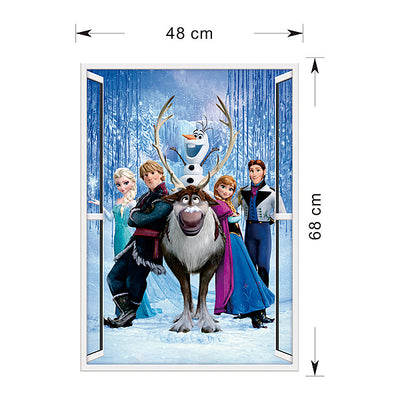 Frozen Queen 3d Window Wall Sticker Art
