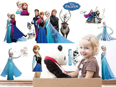 Frozen queen elsa anna wall stickers