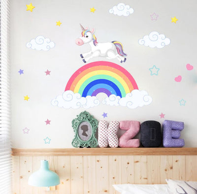 Rainbow Unicorn Wall Stickers