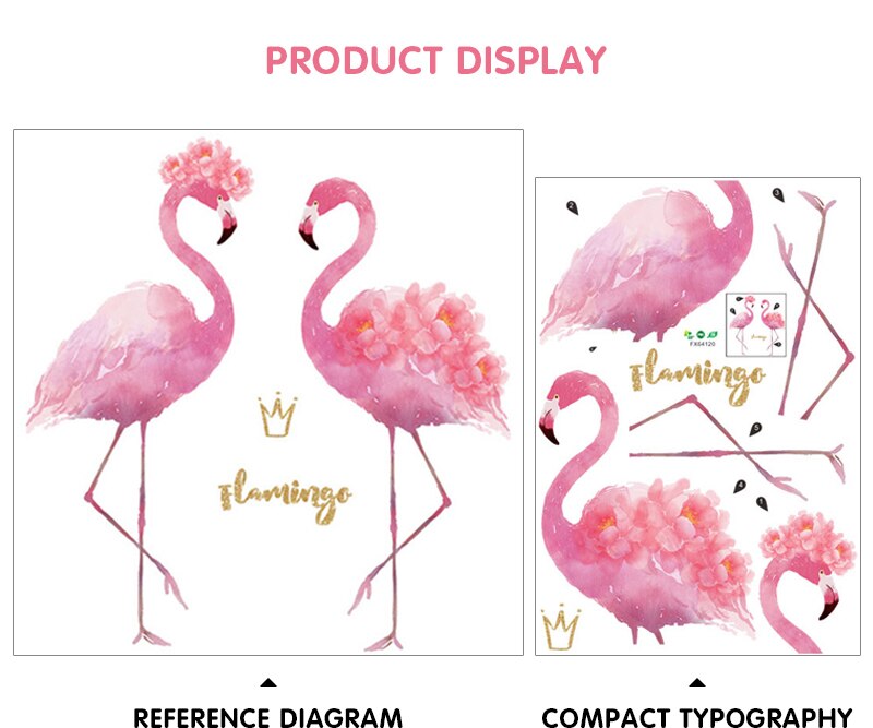 Flamingo Wall Stickers Decals
