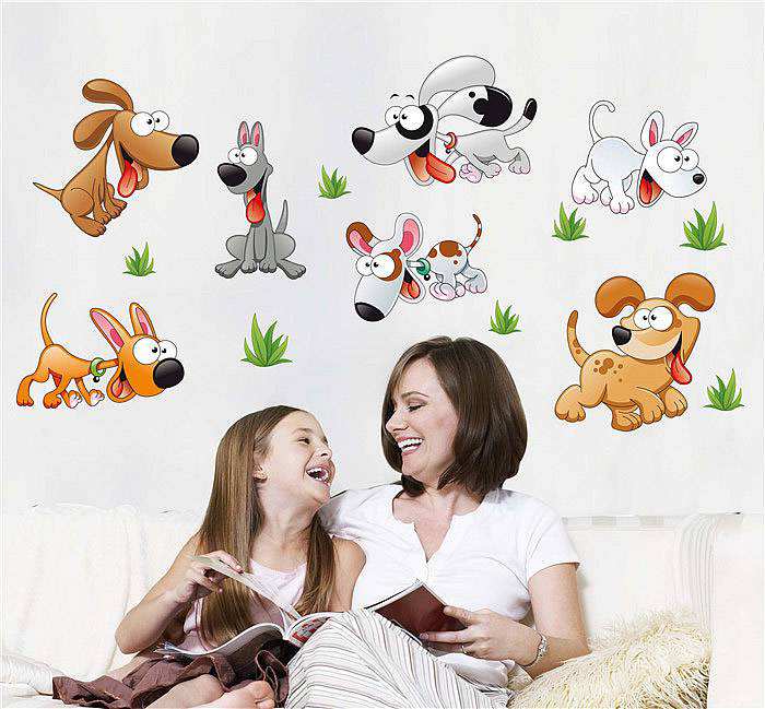 Happy-Dog-Removable-Vinyl-Kindergarten-Nursery-Kids-Baby-Child-Bedroom-Home-Decor-Art-Mural-DIY-Wall