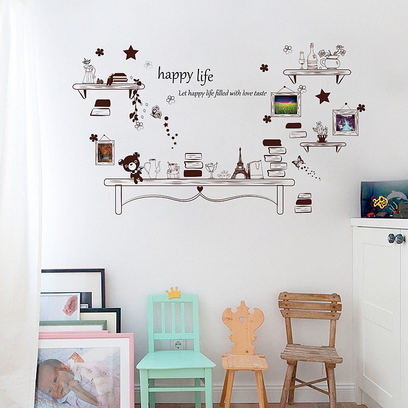 happy-life-frame-wall-sticker
