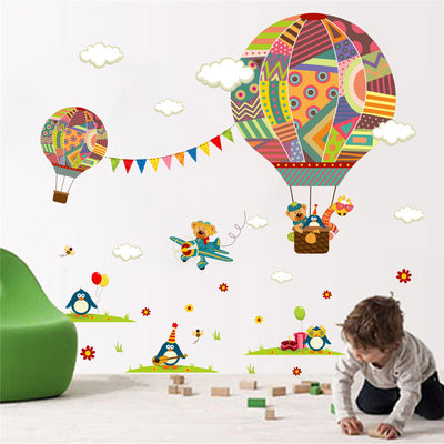 Hot Air Balloon Wall Stickers For Kids
