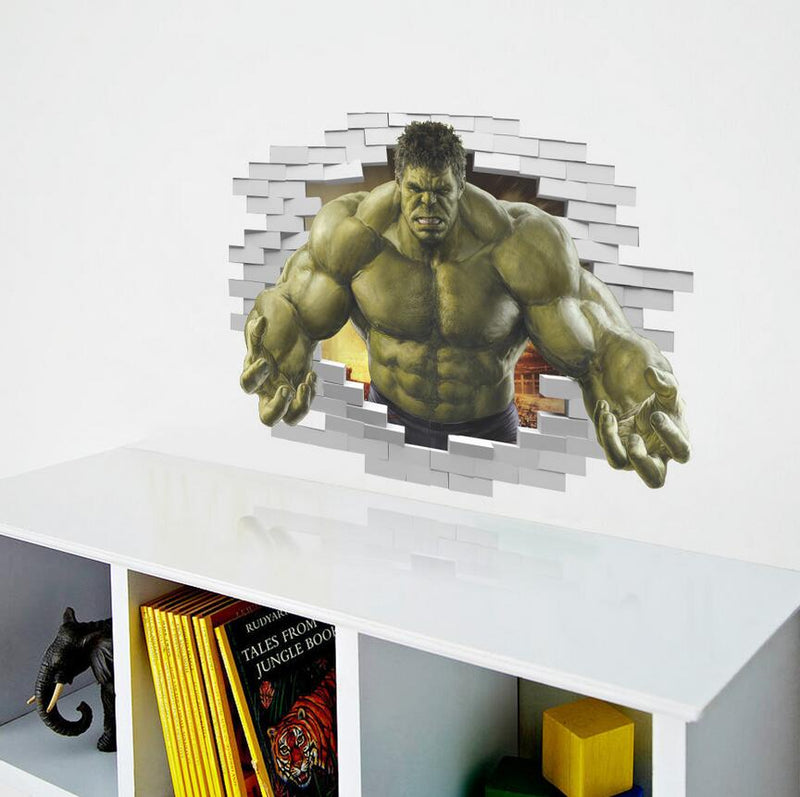 Hulk wall sticker 3D effect