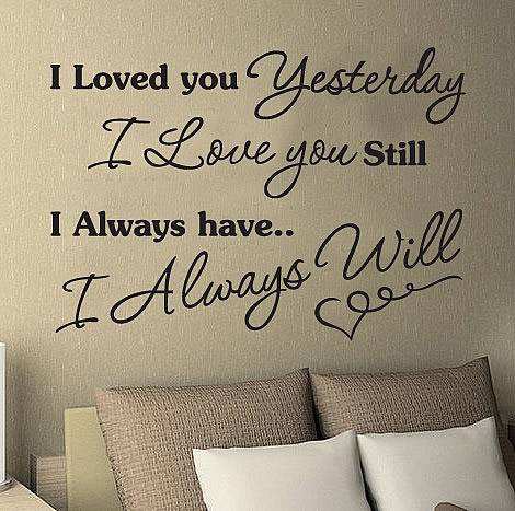 I love You Home Decoration Wall Stickers 2