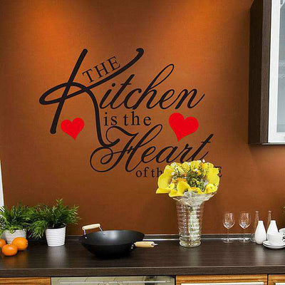 Kitchen quotes wall stickers art mural