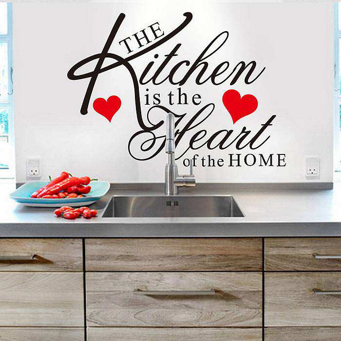 Kitchen quotes wall stickers art