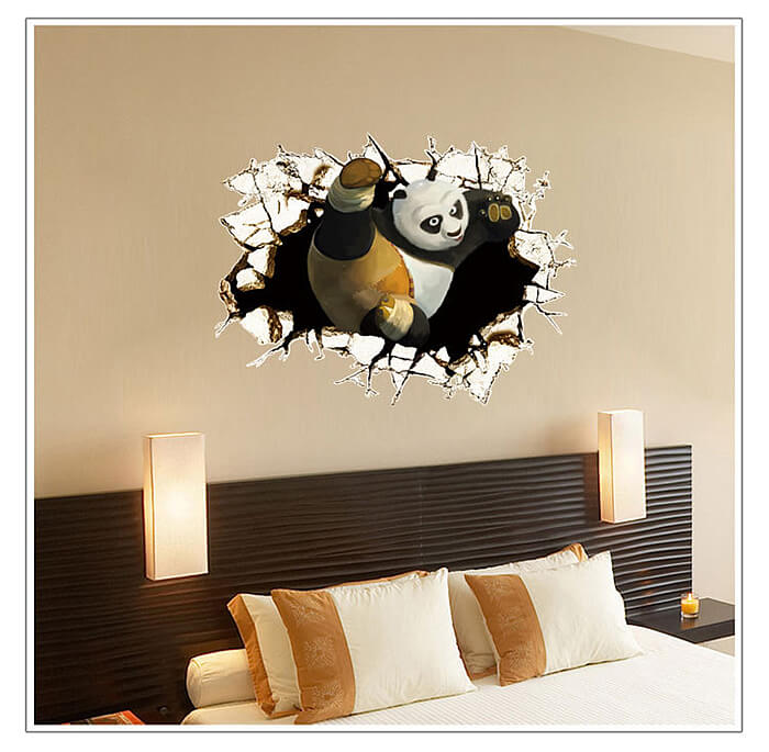 Kung fu wall stickers decals